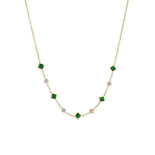 Amelisse Glenwyn Emerald Necklace