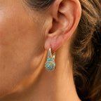 Turquoise Mosaic Elegance Earrings