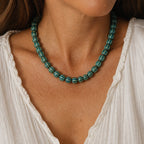 Trendy Pumpkin Beads Necklace