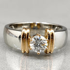 Luxe Zirconia Inlaid Ring