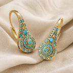 Turquoise Mosaic Elegance Earrings