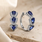 Royal Sapphire Crest Earrings