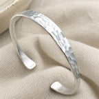 Silver Boho Hammer Bracelet
