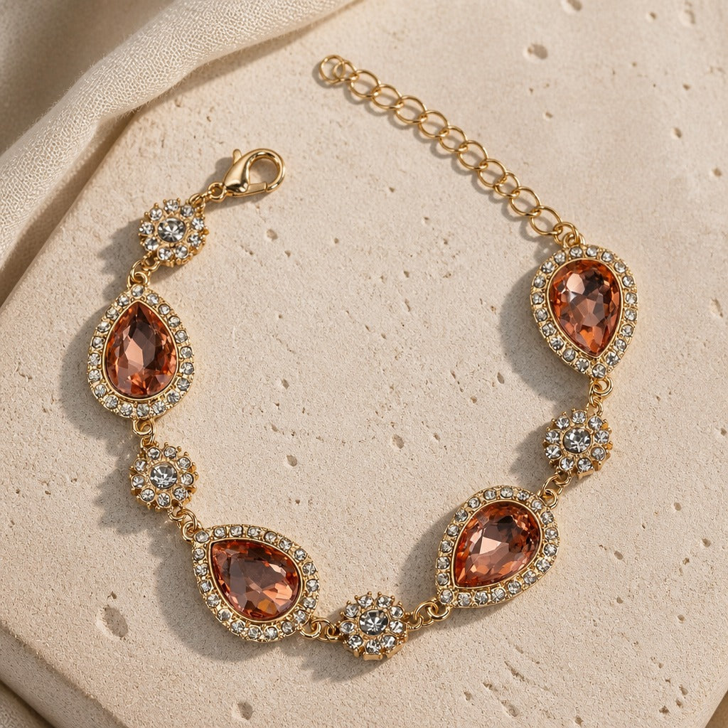 Vintage Jewel Teardrop Bracelet