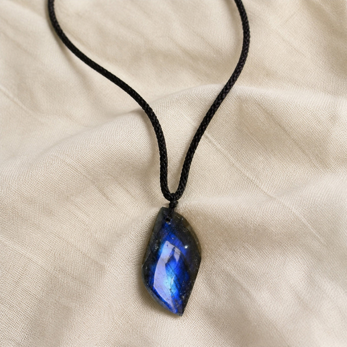 Mystical Blue Flash Labradorite Necklace