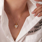 Gleaming Heart Pendant Necklace