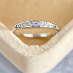 White Gold Micro Pave Zirconia Ring