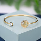 White Gold Tree of Life Bracelet