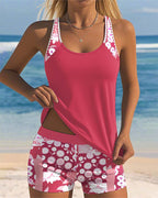 Hazel - Floral Print Two-Piece Swim Set