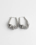 Textured Spiral Hoop Earrings