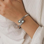 Ethnic Style Inlaid Imitation Stone Bracelet