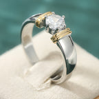 Luxe Zirconia Inlaid Ring