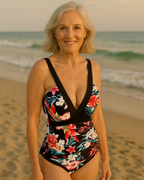 Lavinia - Chic Floral One-Piece
