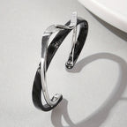 Minimalist Wave Shape Cuff Bracelet