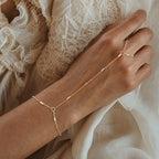 Graceful Beaded Hand Chain