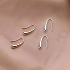 Antique Gold and Silver Drop Earrings