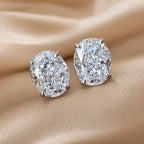 Timeless White Gold Zirconia Earrings