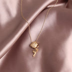 Eternal Floral Rose Necklace