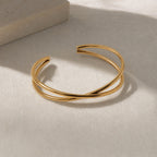 Polished Open Cuff Bangle
