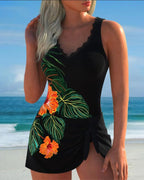 Pamela - Floral Pattern Swim Tankini