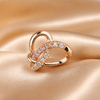 White Gold Zirconia Geometric Stud Earrings