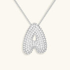 Bubble Initial Crystals Necklace