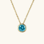 Radiant Gemstone Gold Chain
