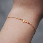 Sleek Cross Chain Bracelet