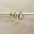 Set of 3 Pairs Everyday Hoops Gold or Silver