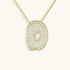 Bubble Initial Crystals Necklace