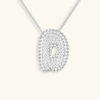 Bubble Initial Crystals Necklace