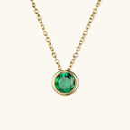 Radiant Gemstone Gold Chain