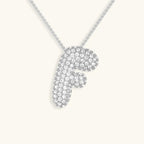 Bubble Initial Crystals Necklace