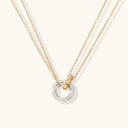 Dazzling Necklace With Ring Accent