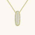 Bubble Initial Crystals Necklace