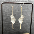Silver Leaf Vintage Earrings