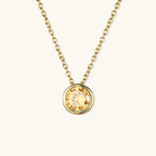 Radiant Gemstone Gold Chain