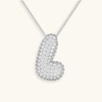 Bubble Initial Crystals Necklace