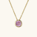 Radiant Gemstone Gold Chain