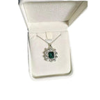 Vintage Emerald Crystal Necklace