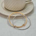 Timeless Two Tone Stacked Bracelet