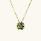 Radiant Gemstone Gold Chain