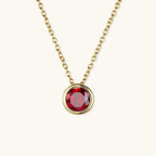 Radiant Gemstone Gold Chain