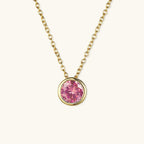 Radiant Gemstone Gold Chain