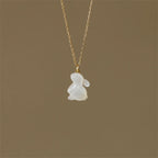 Artistic Rabbit Pendant Necklace