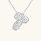 Bubble Initial Crystals Necklace