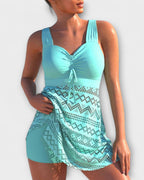 Estelle - Two-Piece Swimsuit Set with Skirt