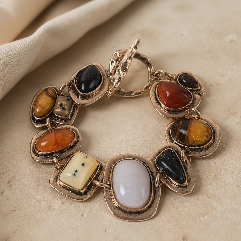 Vintage Multicolor Stone Bracelet