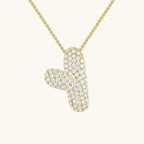 Bubble Initial Crystals Necklace