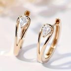 Radiant Zirconia Timeless Earrings